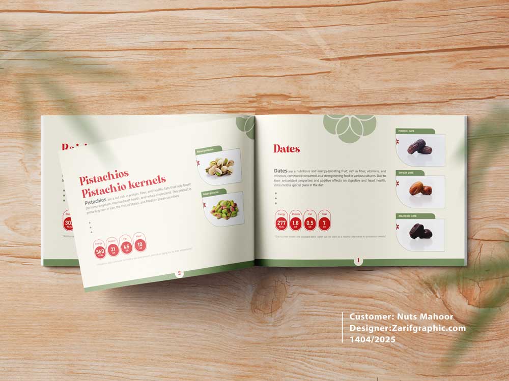 طراحی کاتالوگ مینیمال